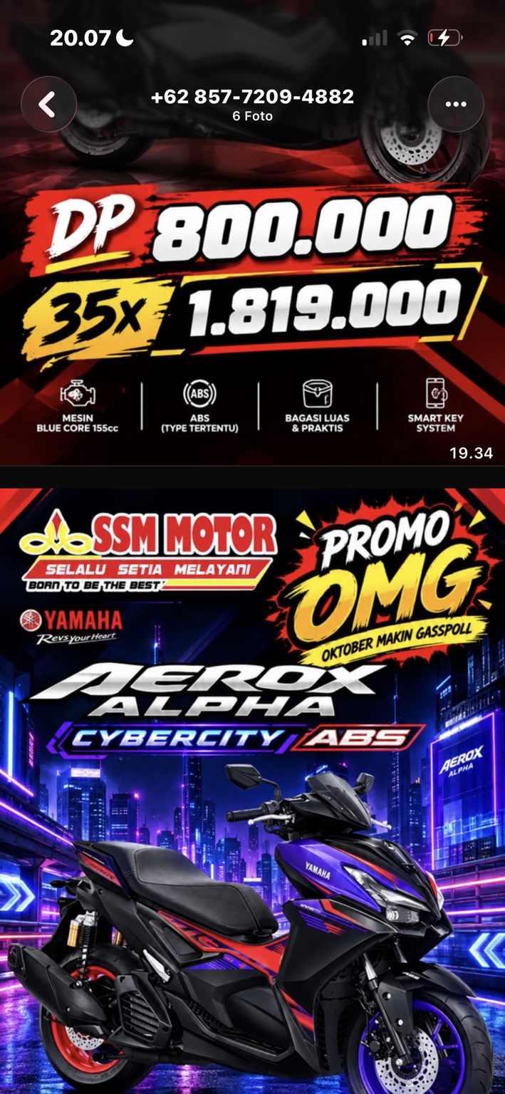 Contoh poster promo SSM MOTOR